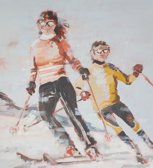 Hovedbilde Snowflakes 60x60 cm på aluminium