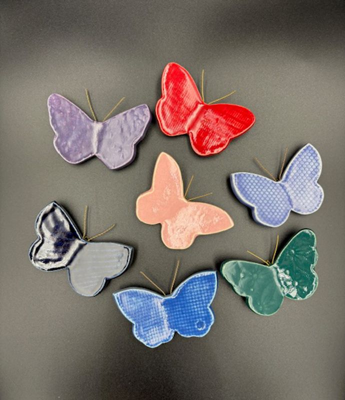 Sommerfugl rød liten