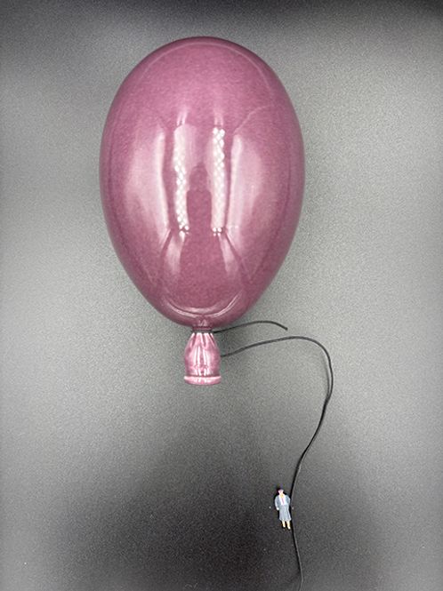 Hovedbilde Keramikk ballong lilla #14 cm