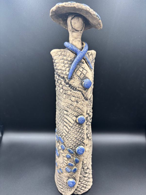 Keramikk dame #IV ca 28 cm høy