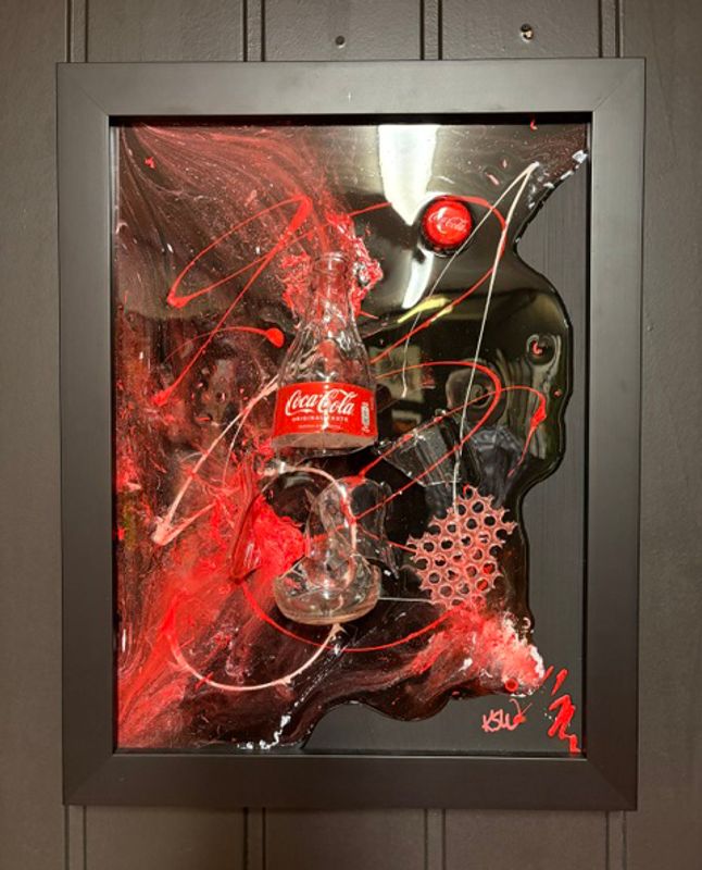 Cola broken glas 35x45 cm original
