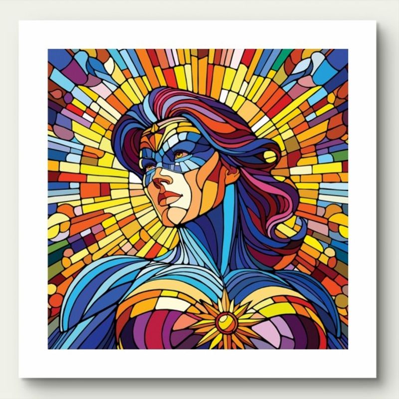 The strongest sex 70x70 cm med ramme