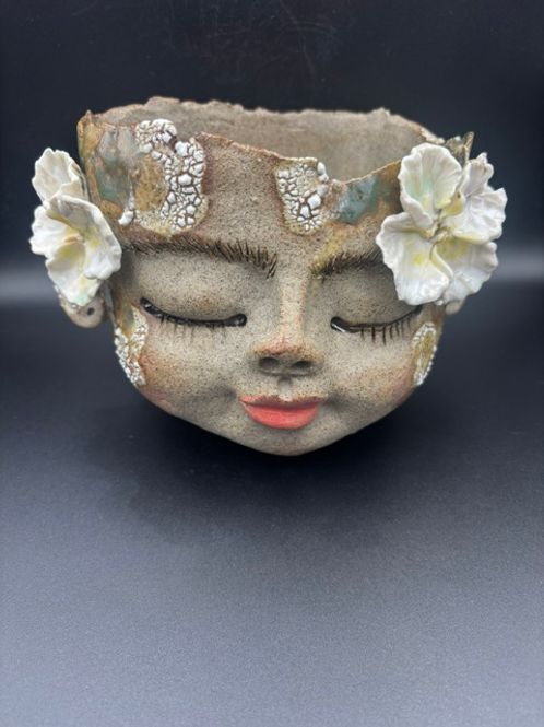 Hovedbilde Kunst ansikt til blomst hengende #25